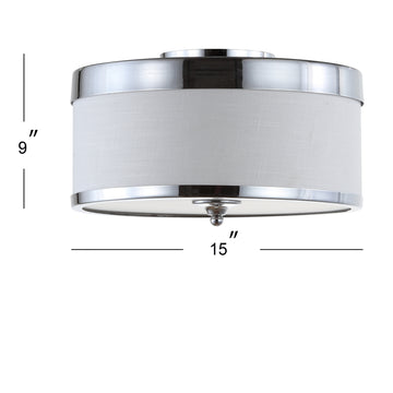 David 15" Metal LED Flush Mount - JONATHAN Y
